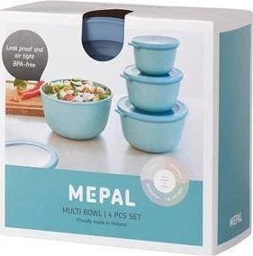 Rosti Mepal Mepal Rinkinys 4 misek Cirqula okrągła 500 1000 2000 3000 Nordic Mėlyna 106233015700