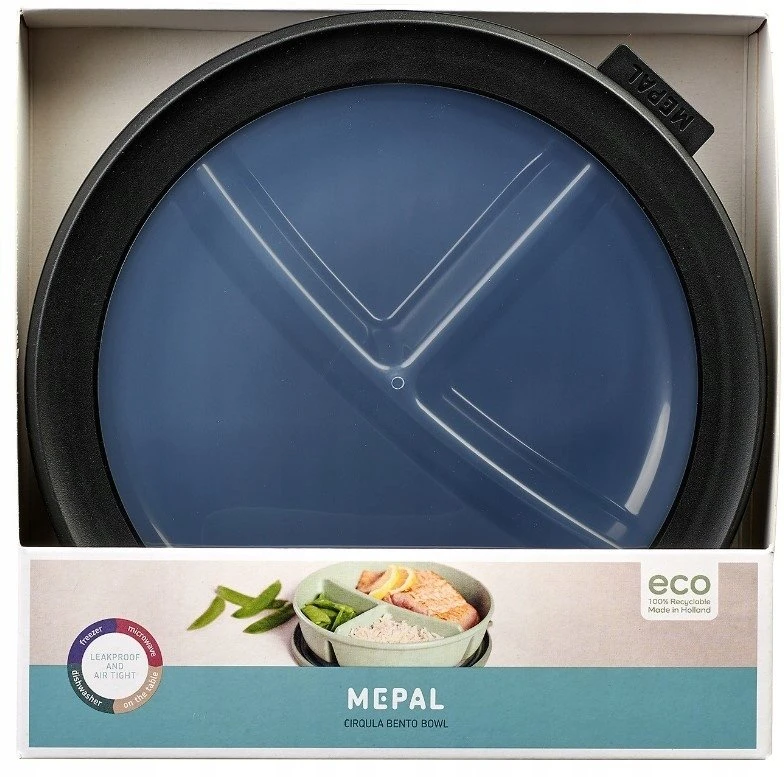 Rosti Mepal Mepal Bento dubenėlis Cirqula, juodos spalvos (250+250+500ml)
