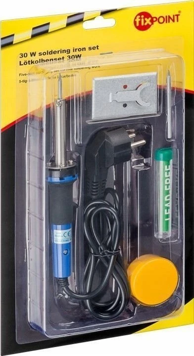 Goobay Rothenberger Lituoklio komplektas Lituoklio komplektas tiksliam litavimo darbams, 30 W, 5 vnt.