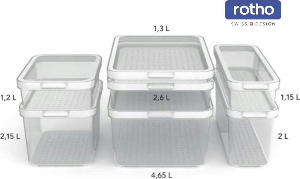 ROTHO CAUMA Šaldytuvas Organizer 1.15 L