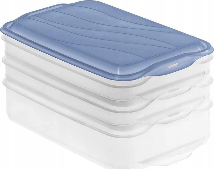 Maisto Saugojimo Indas - ROTHO Rondo 2x0.75L, 1x1.35L Mėlynas