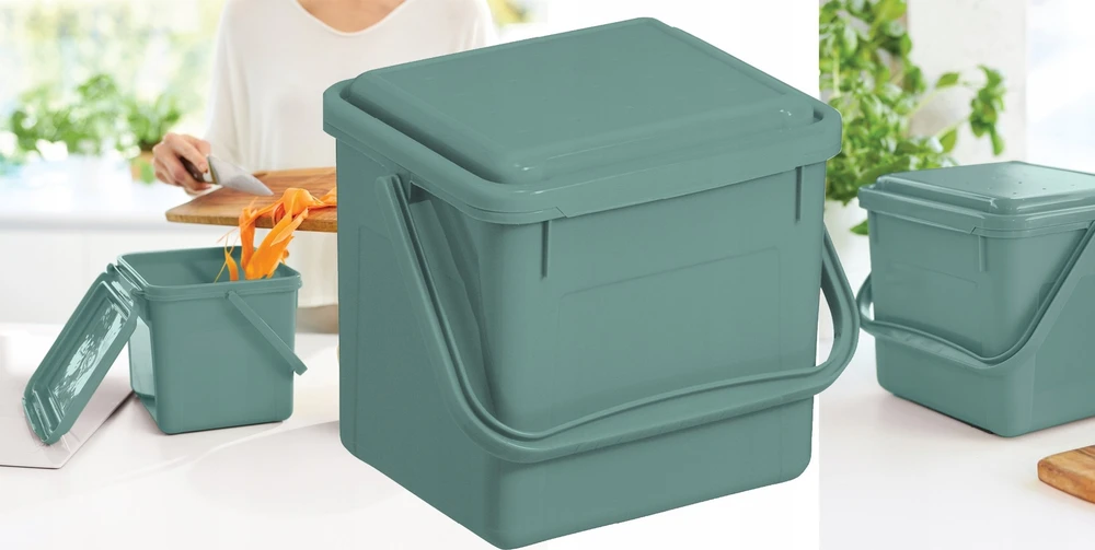 Atliekų Konteineris - ROTHO Žalias 4.5L Perdirbtas Technopolimeras