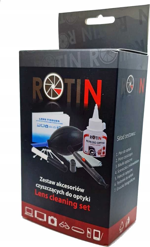 Valiklis Rotin Rotin Valymo rinkinys 9in1 skirtas universaliesiems optikalams