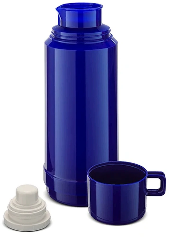 ROTPUNKT Stiklinė vakuuminė termosas, talpa 1,0 l, hyperblue (tamsiai mėlyna)