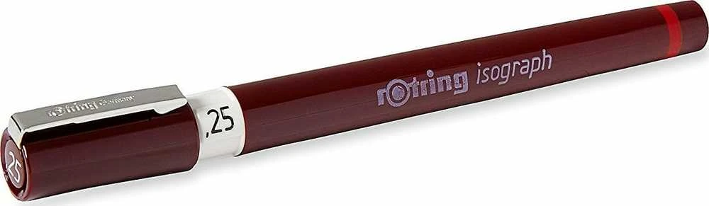 Isograph Rotring piešimo tušinukas - juodas 0,25 mm - 1903398
