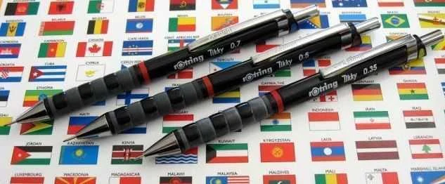 Automatinis pieštukas Rotring Tikky III Cc 0,35 Juodas - 1904694