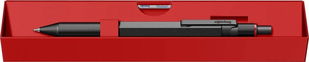 "Rotring 600 3in1" daugiafunkcinis rašiklis su rašikliu ir mechaniniu pieštuku, juodas