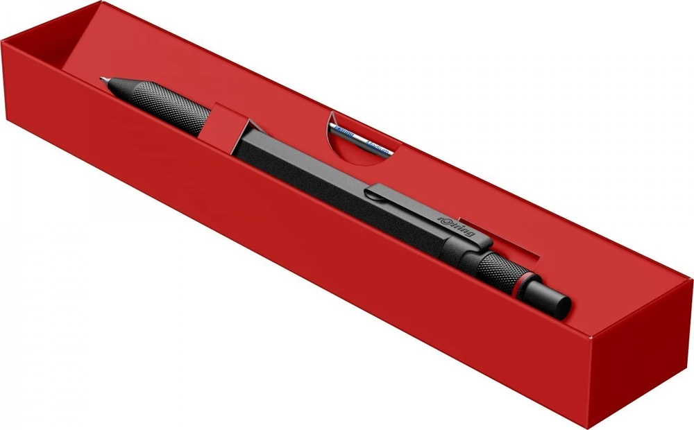 "Rotring 600 3in1" daugiafunkcinis rašiklis su rašikliu ir mechaniniu pieštuku, juodas