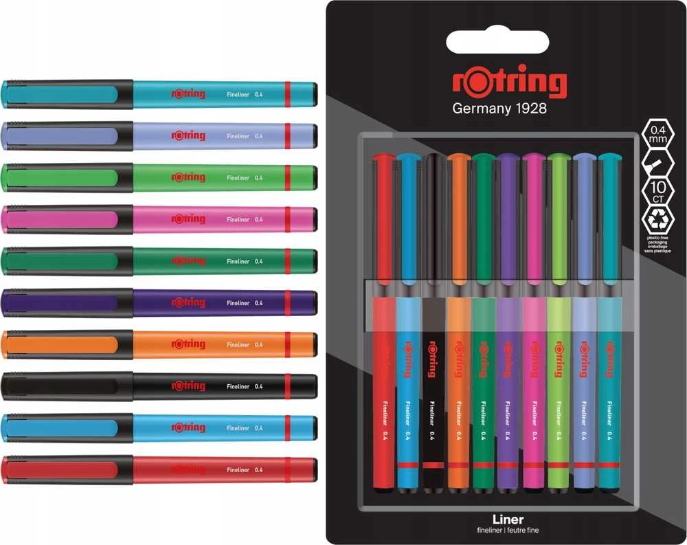 Rašiklių piešimui rinkinys Rotring Tikky Liner 0,4 mm - 2166331