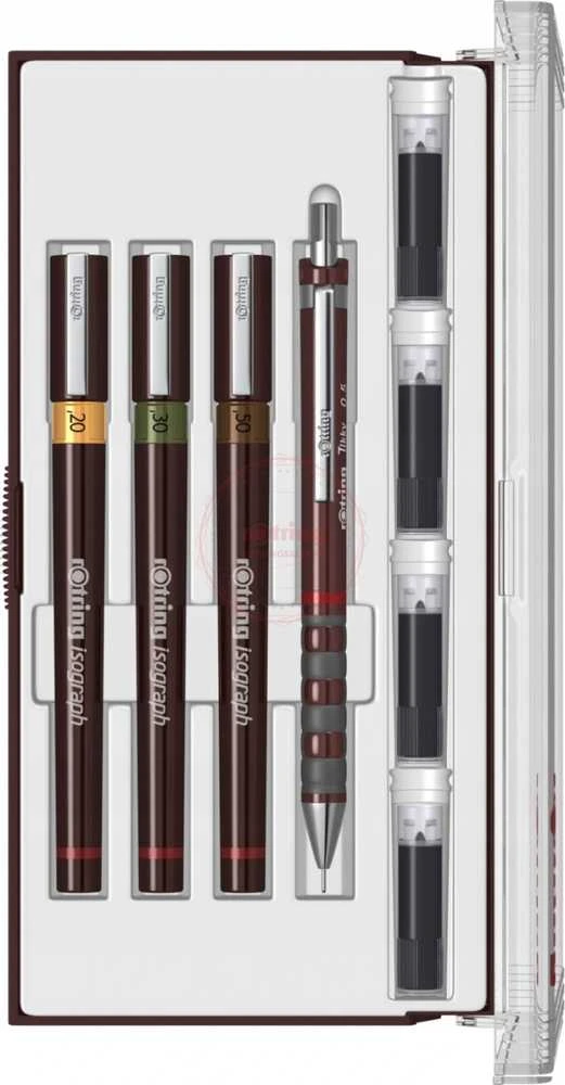 Rapitografai (izografai) College Rotring 0.2, 0.3, 0.5 - S0699370