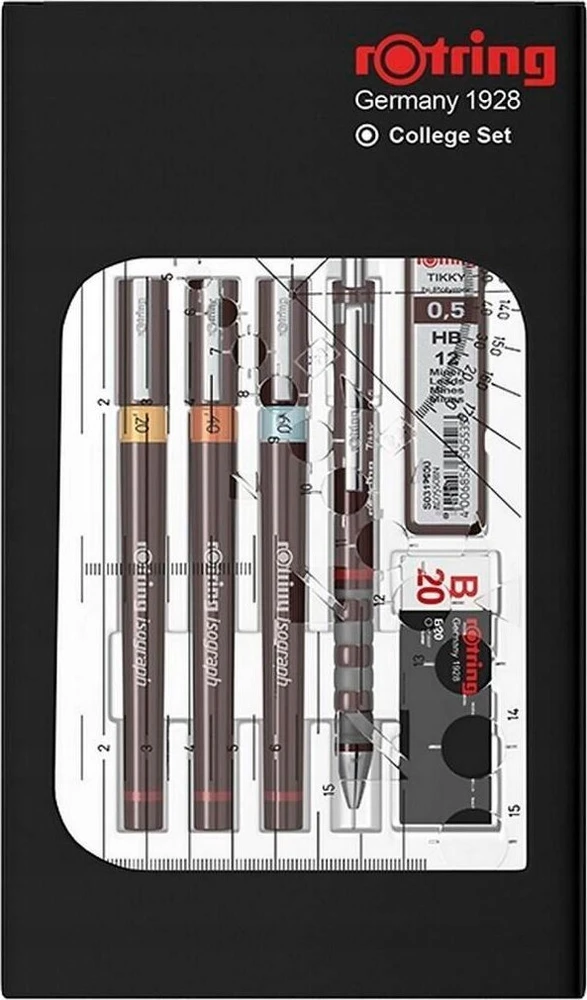 Rapitografai (izografai) Rotring Combi College 0,2 / 0,4 / 0,6 mm - S0699390