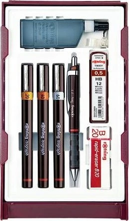 Rapitografai (izografai) Rotring Combi College 0,2 / 0,4 / 0,6 mm - S0699390