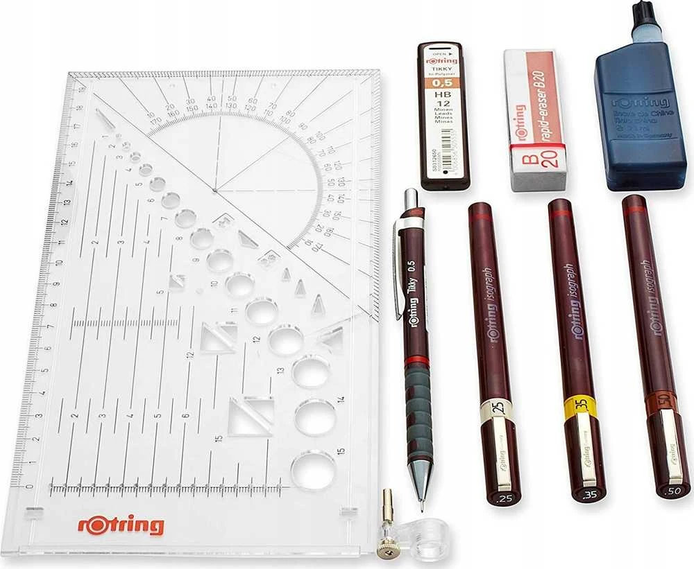 Izografas koledžo Rotring 0,25, 0,35, 0,5 - S0699380
