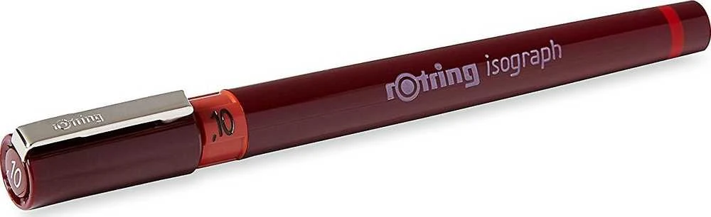 Isograph Rotring piešimo tušinukas - juodas 0,10 mm - 1903394