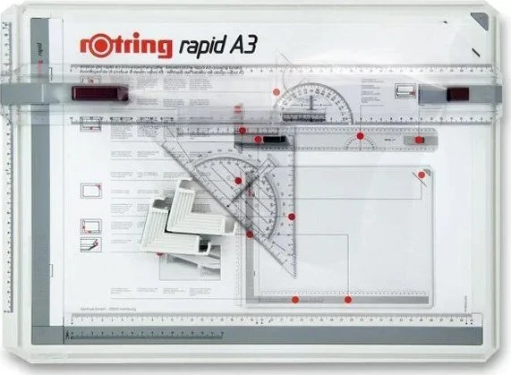 Rotring Rapid A3 formato braižymo lenta koledžo dėkle