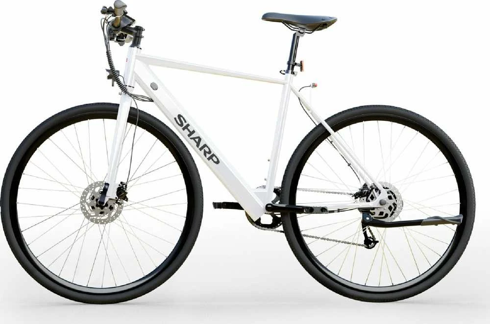 Sharp Hibridinis elektrinis dviratis 21”, 250 W, Blizgios baltos spalvos (BK-GS03E-W)