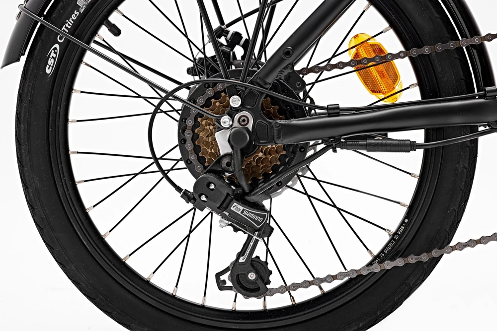 Rower elektrinis Sharp Składany E-Bike 250W Silnik / App / juoda (BK-FD03-EB)