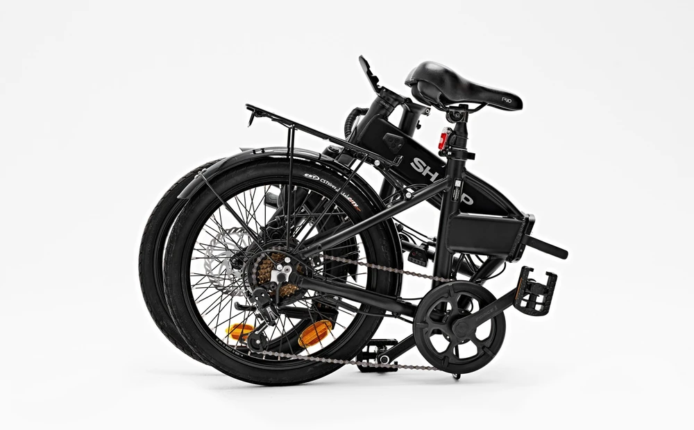 Rower elektrinis Sharp Składany E-Bike 250W Silnik / App / juoda (BK-FD03-EB)