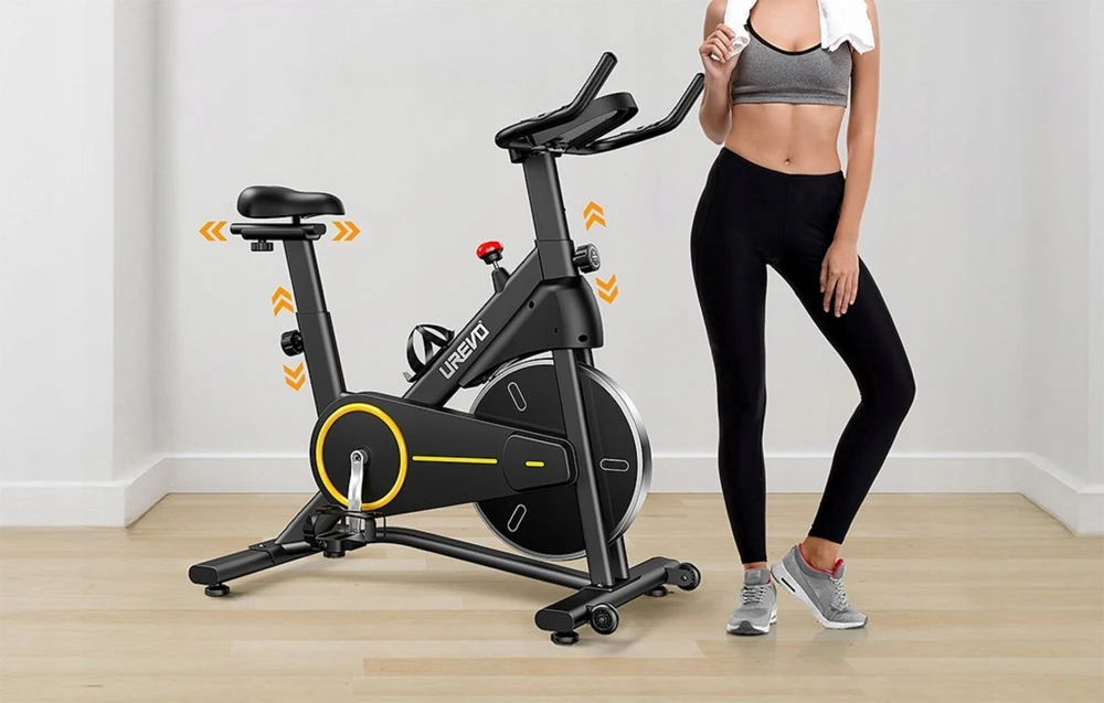 Urevo T1 Rower treningowy juoda-geltona