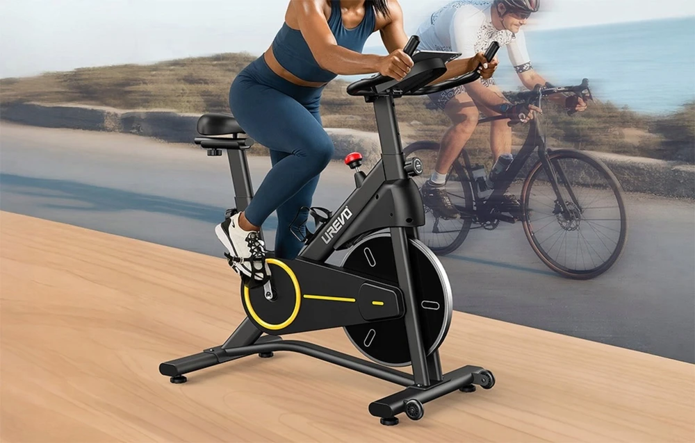 Urevo T1 Rower treningowy juoda-geltona
