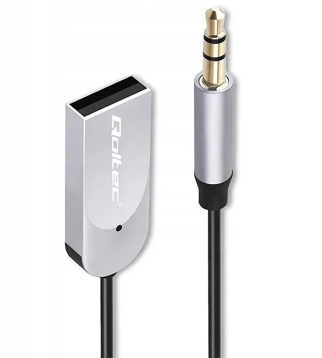 Qoltec Belaidis garso imtuvo adapteris Bluetooth 6.0 2xRCA AUX 3.5mm USB mikrofonas