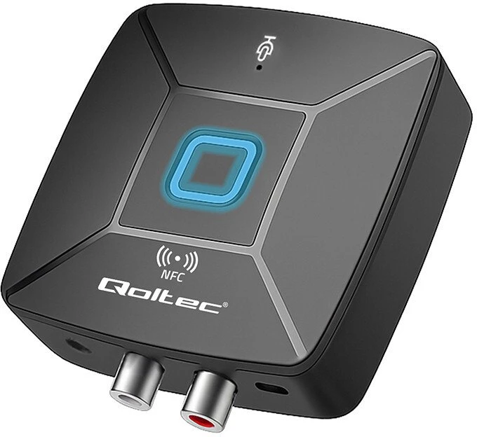 Qoltec Belaidė HiFi garso siųstuvas imtuvas Bluetooth 6.0 NFC