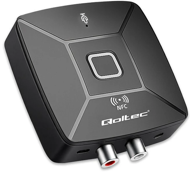 Qoltec Belaidė HiFi garso siųstuvas imtuvas Bluetooth 6.0 NFC