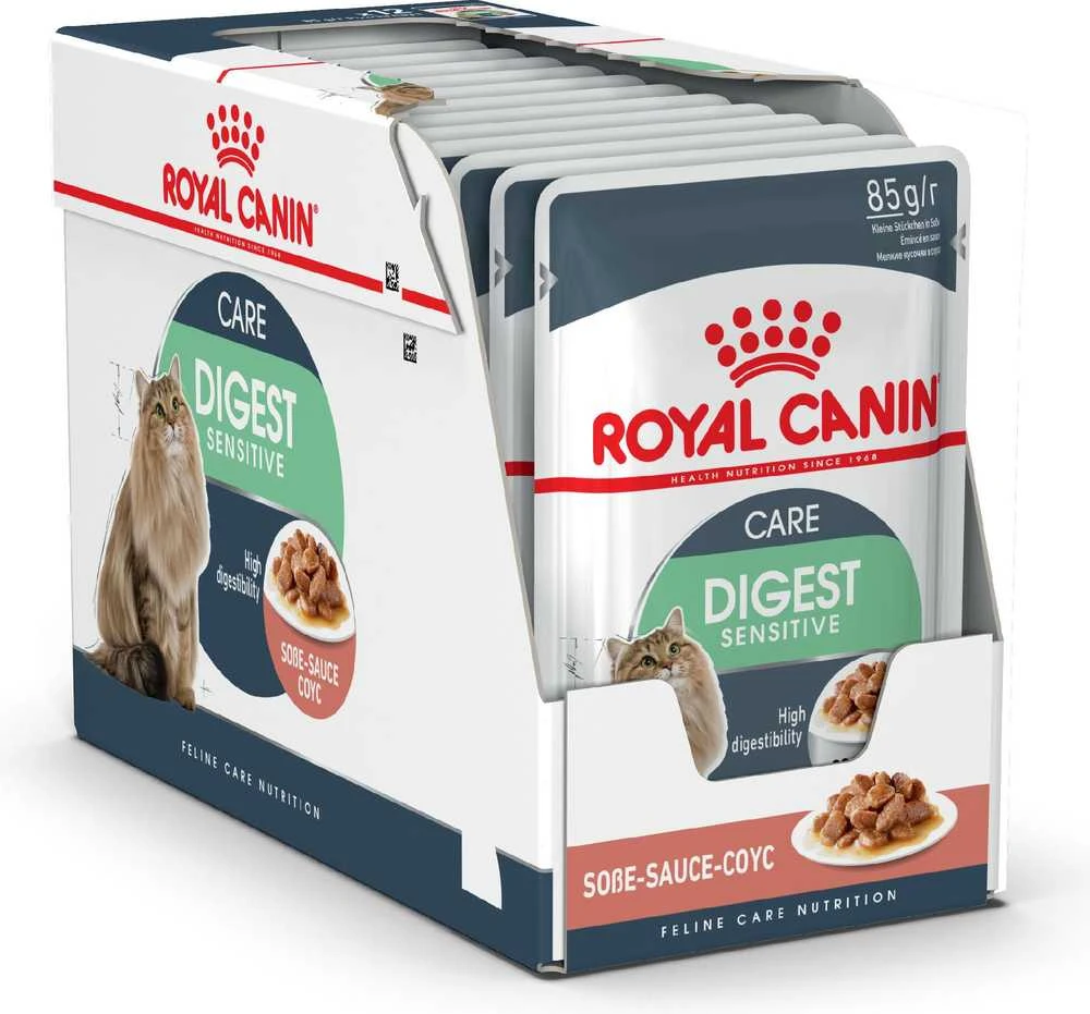 Royal Canin Digest Sensitive šlapias maistas katėms, 12 x 85 g