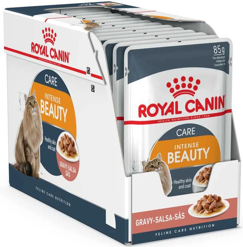 Royal Canin Intense Beauty 85g konservuotas pašaras katėms maišelyje