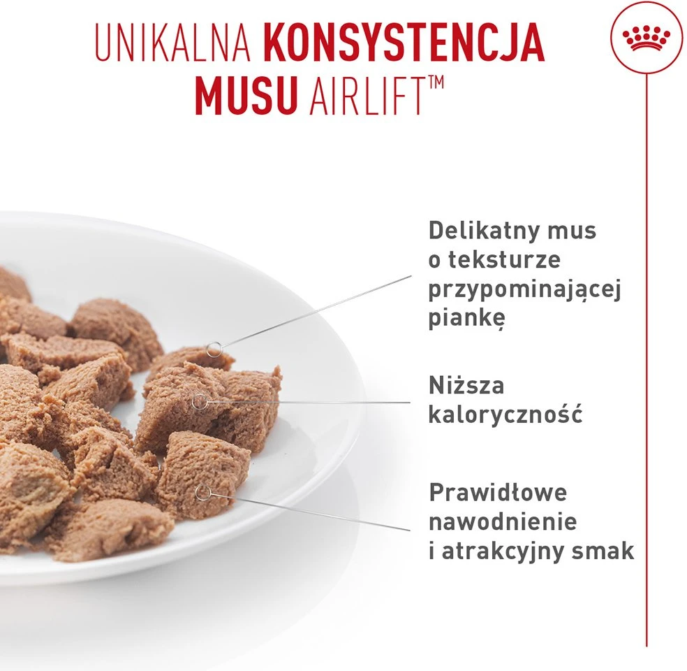 ROYAL CANIN Light Weight Care AirLift Mousse – šlapias kačių maistas – 85g