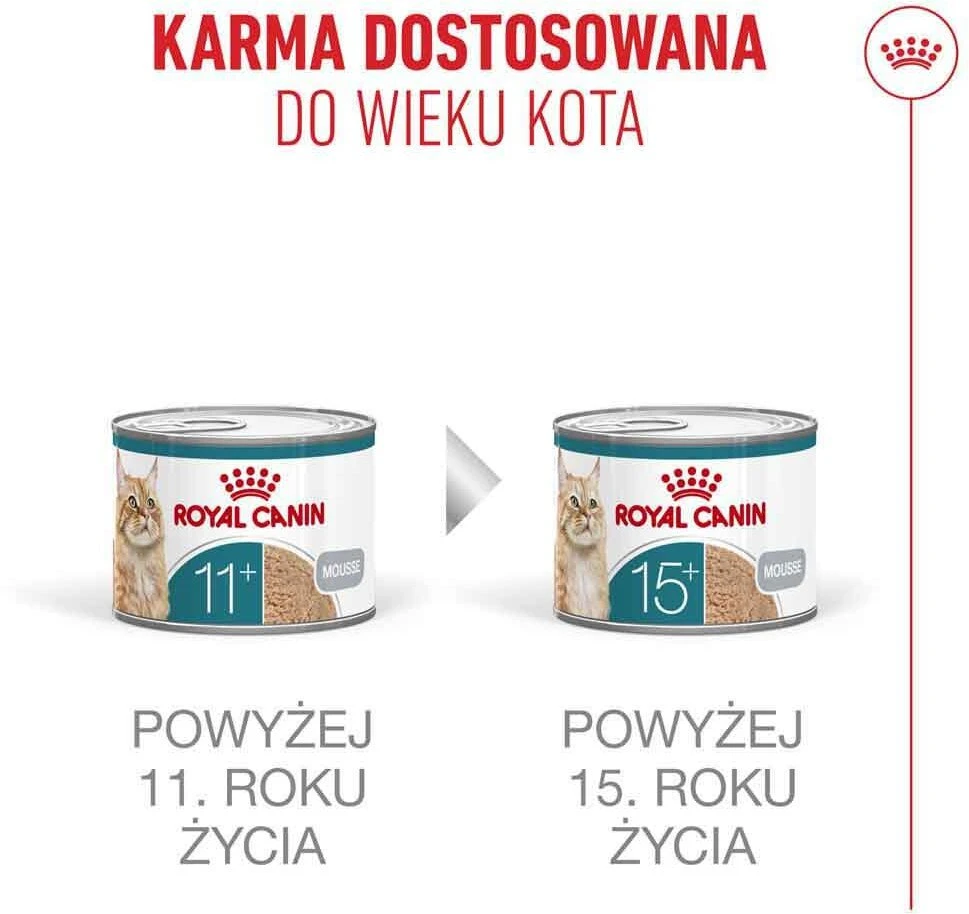 ROYAL CANIN Ageing 11+ Mousse – šlapias kačių maistas – 85g