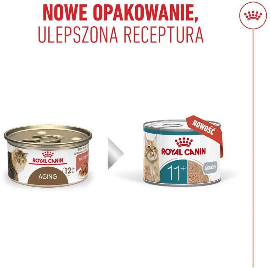 ROYAL CANIN Ageing 11+ Mousse – šlapias kačių maistas – 85g