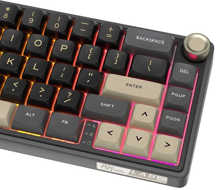 Royal Kludge R65 RGB Phantom laidinė mechaninė klaviatūra | 60%, Brown switches, US