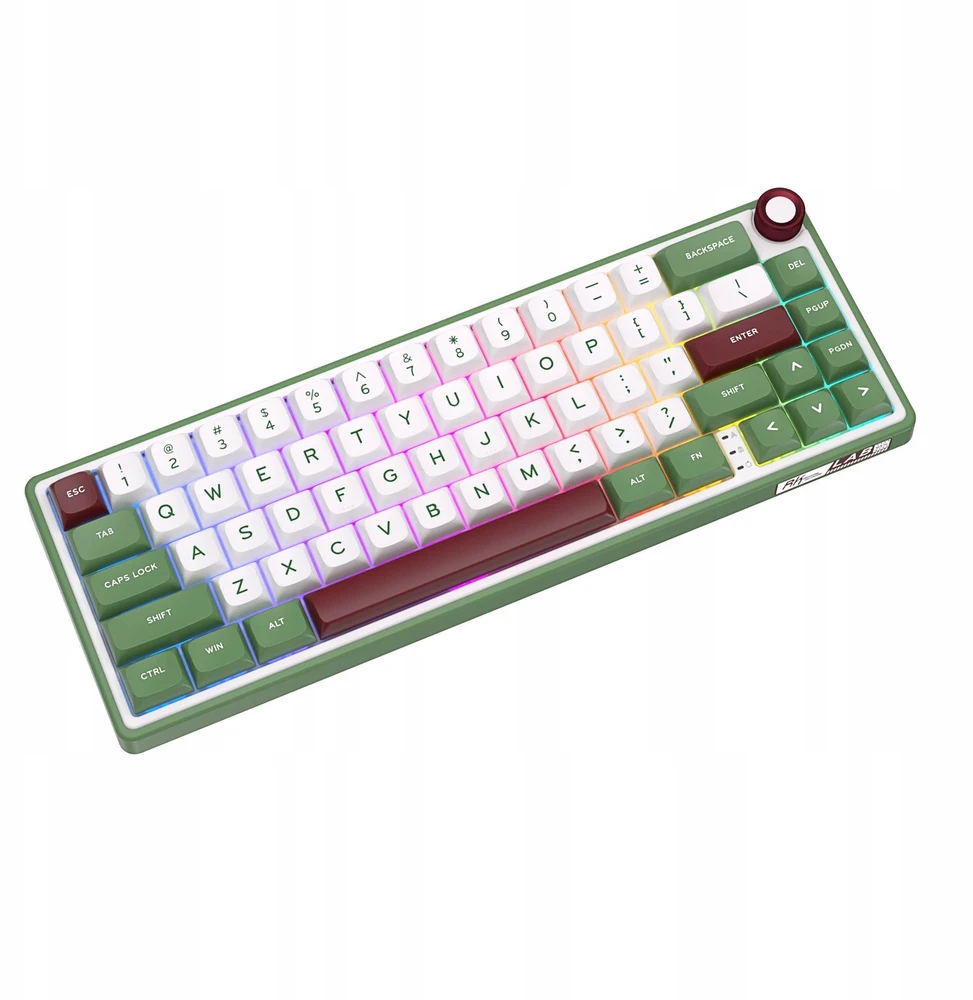 Royal Kludge R65 RGB Žalias sand laidinė mechaninė klaviatūra | 60%, Chartreuse switches, US