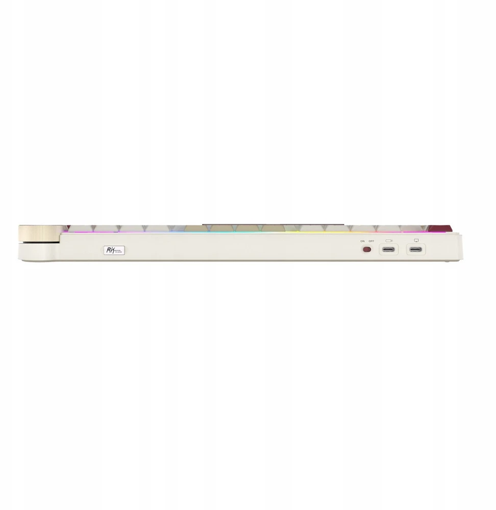 Royal Kludge RK N80 RGB Rosy Clouds klaviatūra |75%, Hot-swap, rudi jungikliai, JAV