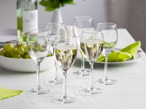 Royal Leerdam Deimantinis 6 baltų vyno taurių rinkinys, 250 ml