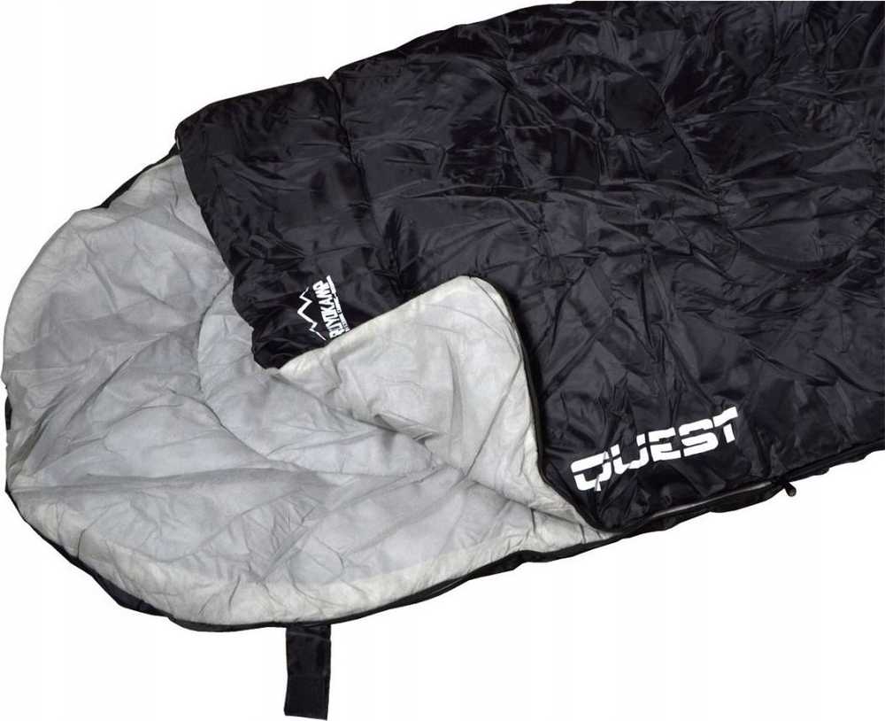 TURISTINIS MIEGMAIŠIS QUEST SU KOMPRESIJA 210x70CM Juodas ENERO CAMP 1024929