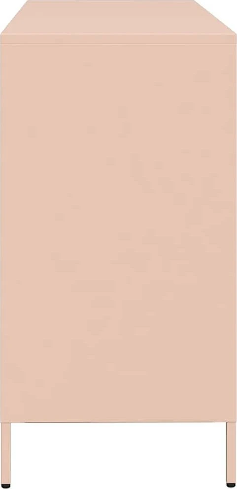 Šoninė spintelė, rožinė, 135x39x73,5cm, plienas