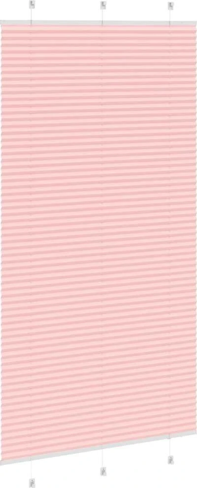 Klostuotos žaliuzės, rožinės spalvos, 105x200 cm, audinys, plotis 104,4 cm, poliesteris
