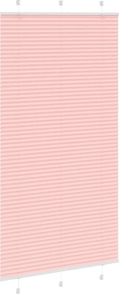 Klostuotos žaliuzės, rožinės spalvos, 105x200 cm, audinys, plotis 104,4 cm, poliesteris