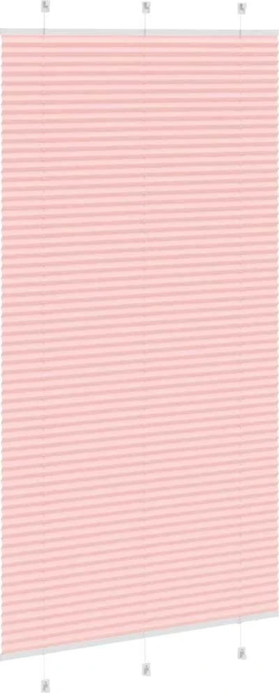 Klostuotos žaliuzės, rožinės spalvos, 110x200 cm, audinys, plotis 109,4 cm, poliesteris