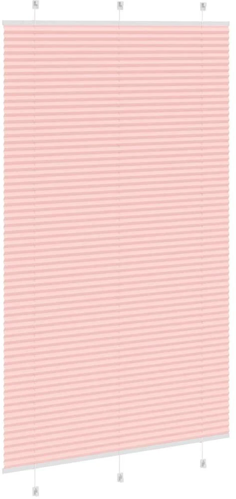Klostuotos žaliuzės, rožinės spalvos, 120x200 cm, audinys, plotis 119,4 cm, poliesteris