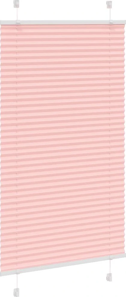 Klostuotos žaliuzės, rožinės spalvos, 75x100 cm, audinys, plotis 74,4 cm, poliesteris