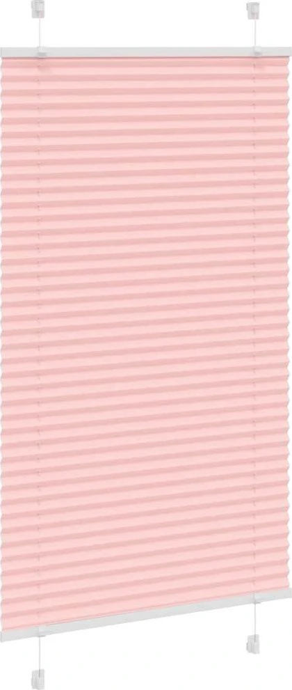 Klostuotos žaliuzės, rožinės spalvos, 75x150 cm, audinys, plotis 74,4 cm, poliesteris