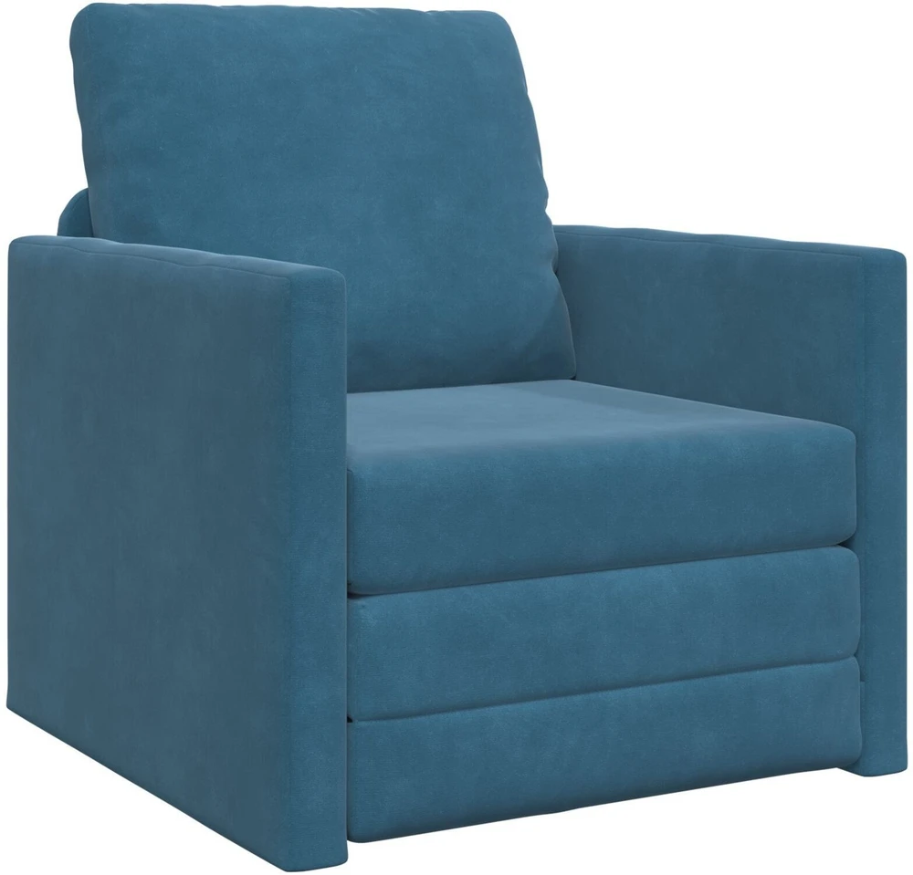 Sofa lova Mėlyna 74 x 77 x 81 cm Aksomas