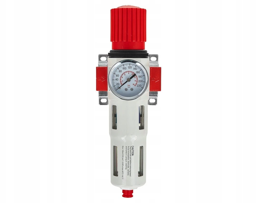 RQS Oro reduktorius su vandens šalintuvu, filtru ir manometru 1/2'' (10)