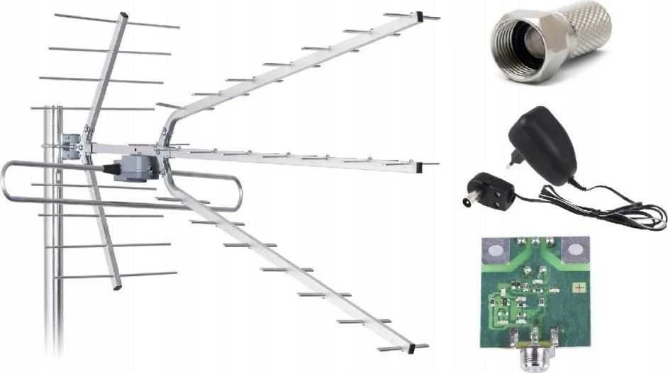 Kryptinė RTV Libox DVB-T antena su Combo LB2100W | VHF, UHF, LTE signalo stiprinimas