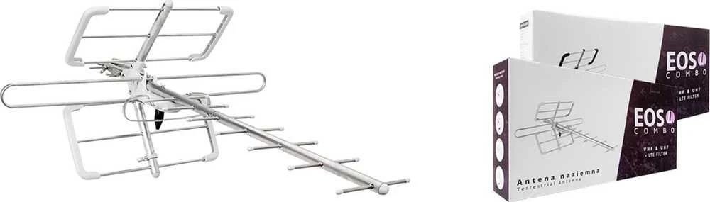 Carruzzo DVB-T/T2 Antenna Spacetronik EOS L Combo Baltas (Passive)