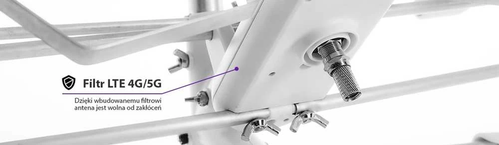 Carruzzo DVB-T/T2 Antenna Spacetronik EOS L Combo Baltas (Passive)