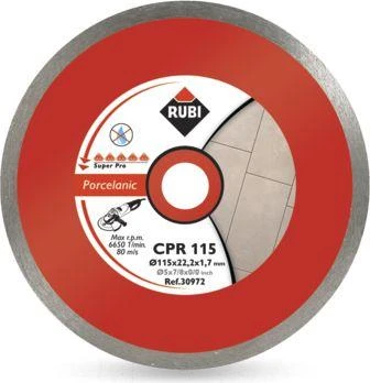 Deimantinis pjovimo diskas Rubi CPR 125 SuperPro; 125 mm